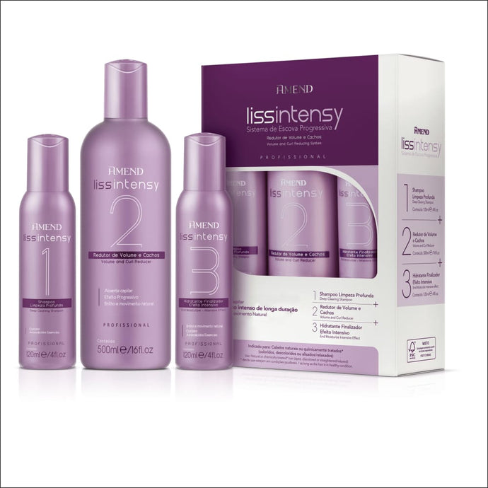 Amend Kit De Alisado Brasileño Liss Intensy Con Keratina 740 ml - AMEND COSMÉTICOS